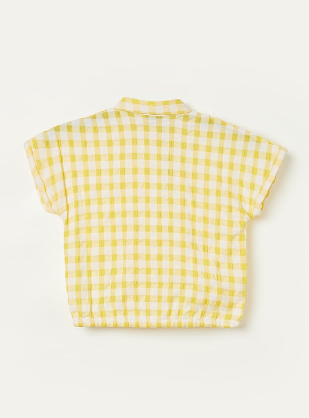 FAME FOREVER Girls Checked Top