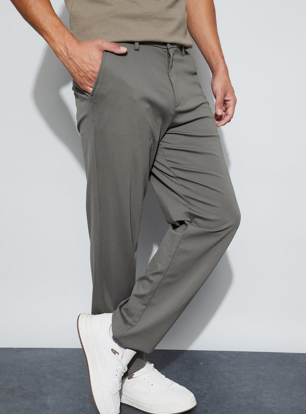 BOSSINI Solid Regular Fit Trousers
