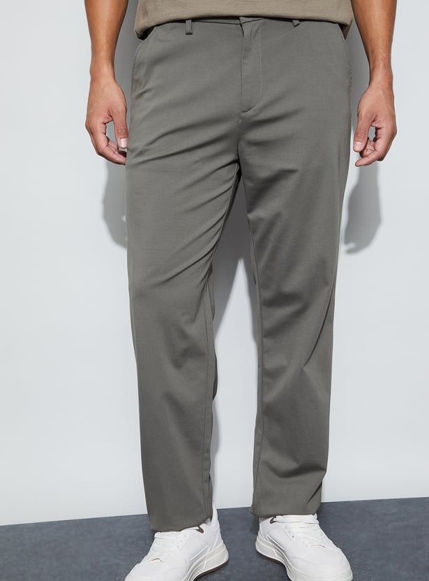 BOSSINI Solid Regular Fit Trousers