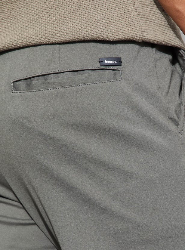 BOSSINI Solid Regular Fit Trousers