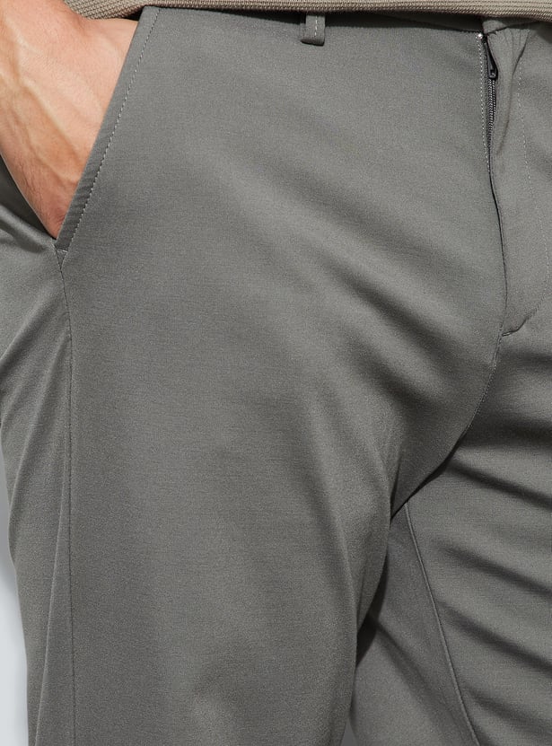 BOSSINI Solid Regular Fit Trousers