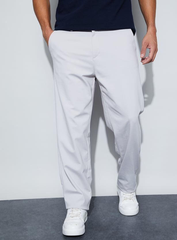 BOSSINI Solid Regular Fit Trousers