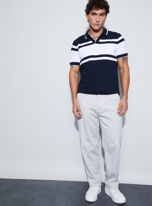 BOSSINI Solid Regular Fit Trousers