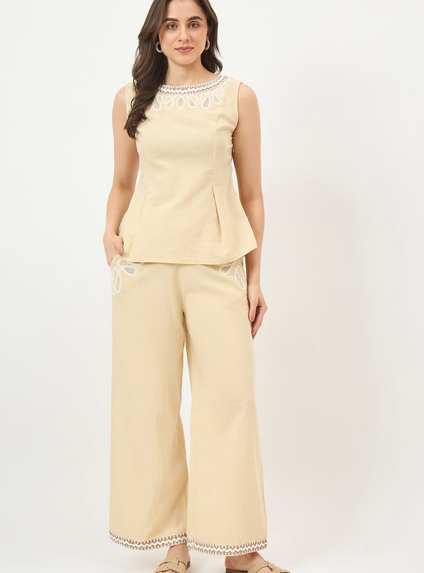 MADAME Embroidered Co-Ord Set