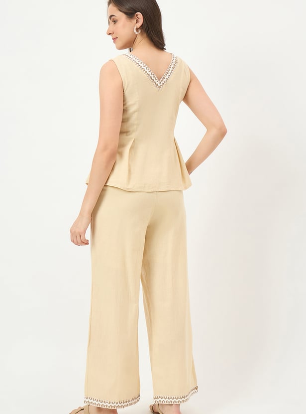 MADAME Embroidered Co-Ord Set