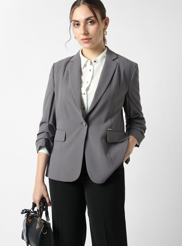 VAN HEUSEN Solid Blazer