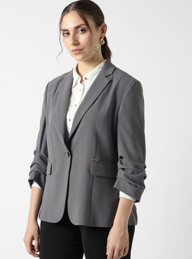 VAN HEUSEN Solid Blazer