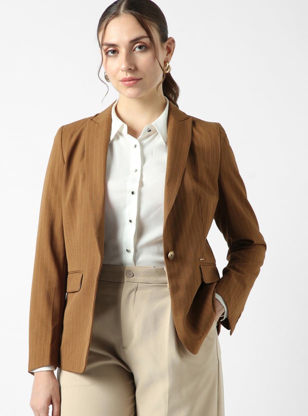 VAN HEUSEN Striped Tailored Blazer