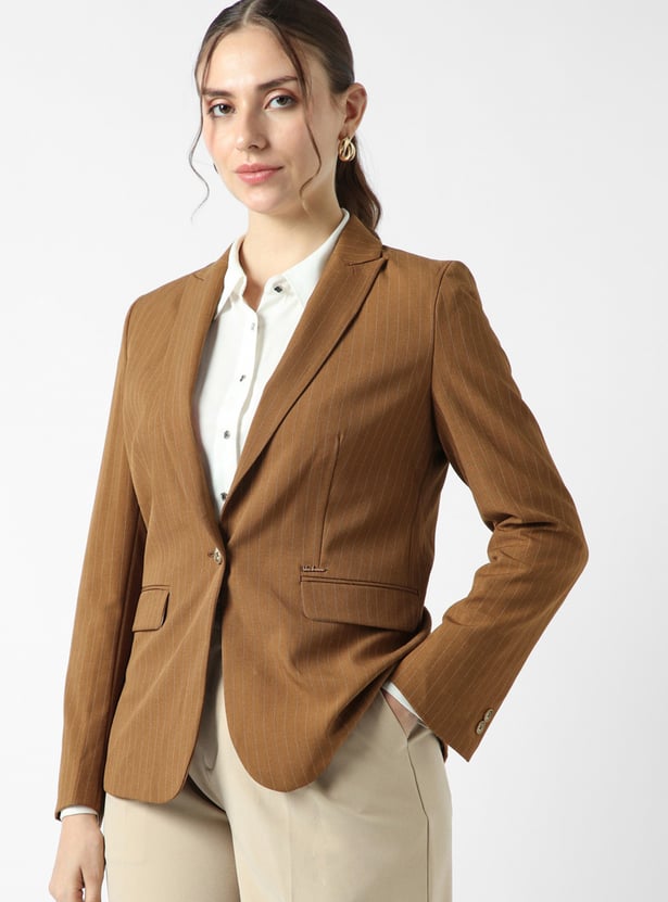 VAN HEUSEN Striped Tailored Blazer