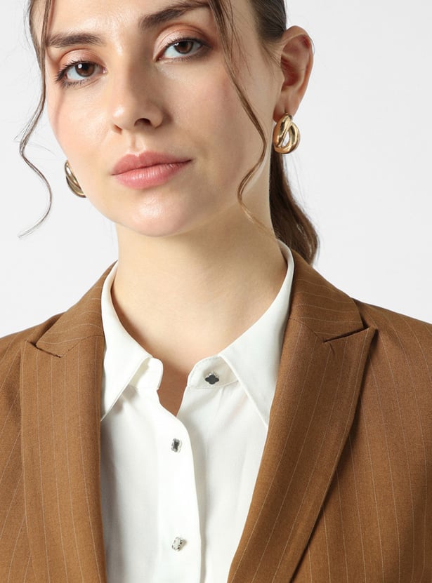 VAN HEUSEN Striped Tailored Blazer
