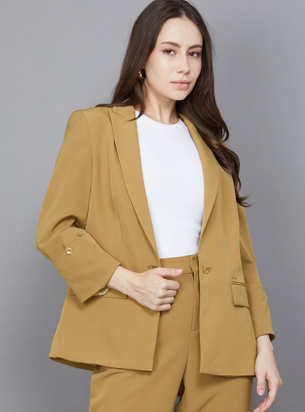 VAN HEUSEN Solid Blazer