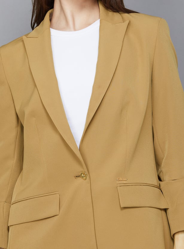VAN HEUSEN Solid Blazer