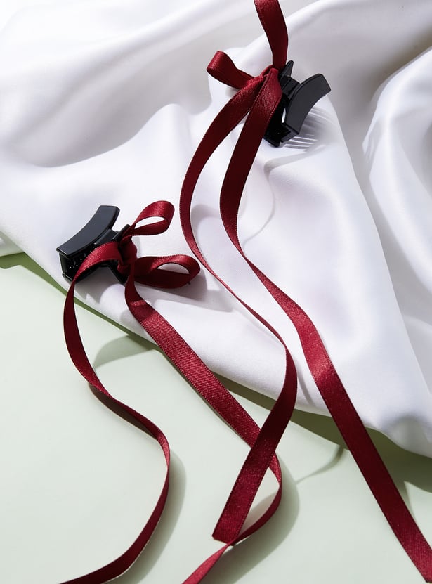 FAME FOREVER Ribbon Claw Clip - Pack of 2