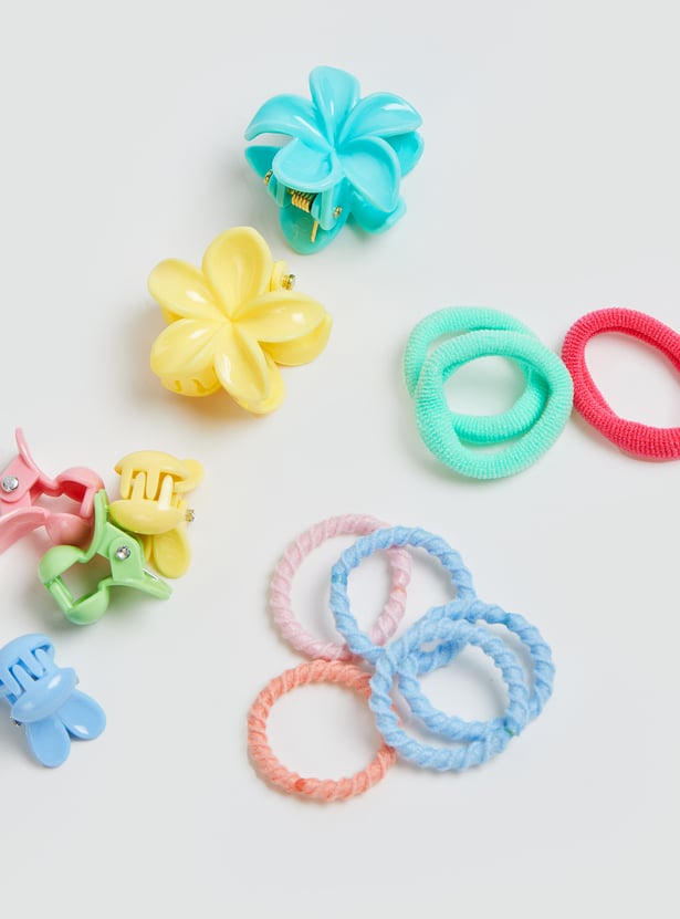 FAME FOREVER Assorted Hair Ties and Claw Clips