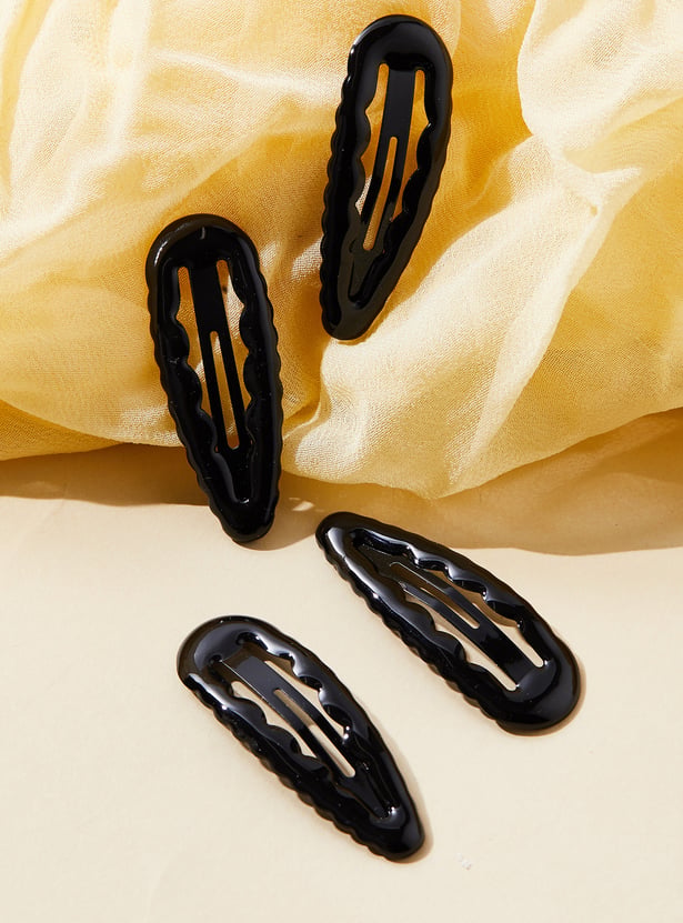 FAME FOREVER Scalloped Hair Clip - Pack of 4