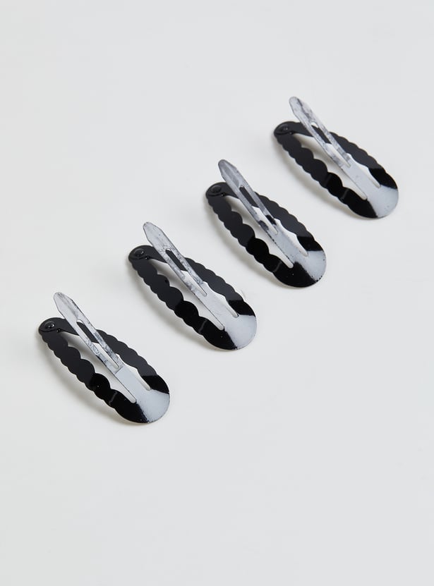 FAME FOREVER Scalloped Hair Clip - Pack of 4