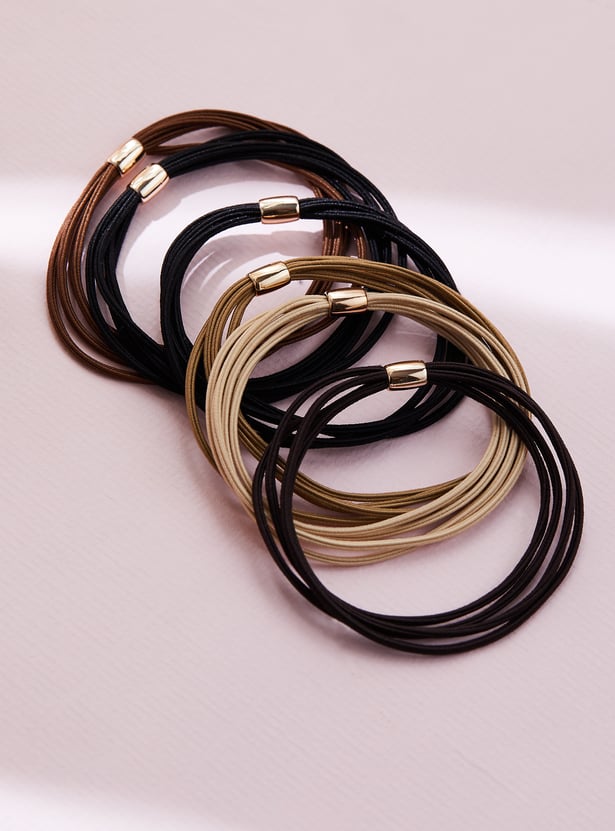 FAME FOREVER Elastic Hair Ties - Pack of 6