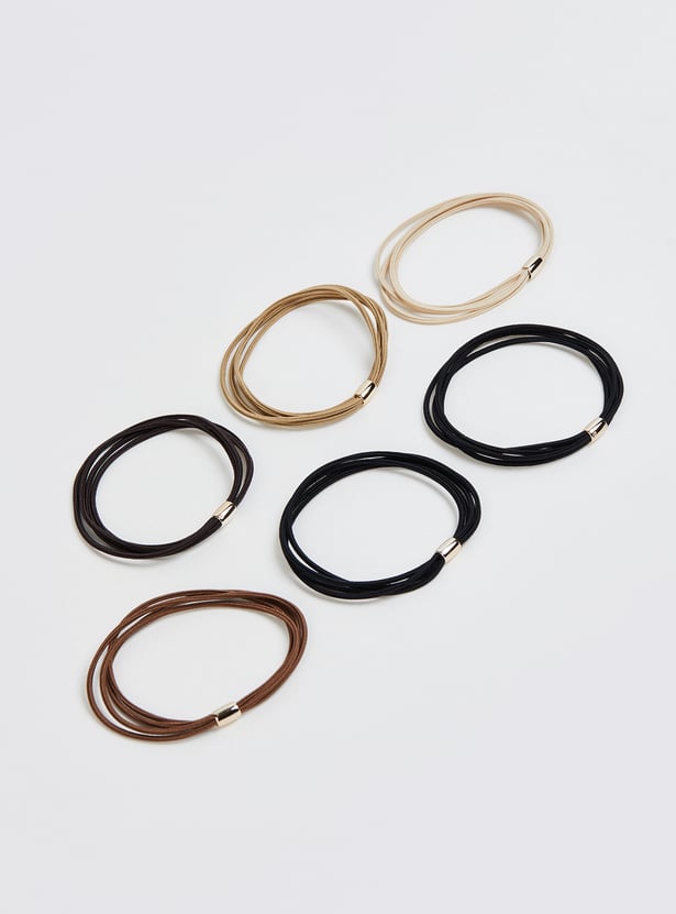 FAME FOREVER Elastic Hair Ties - Pack of 6