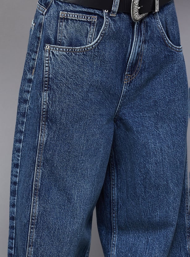 ONLY Solid Wide Leg Jeans