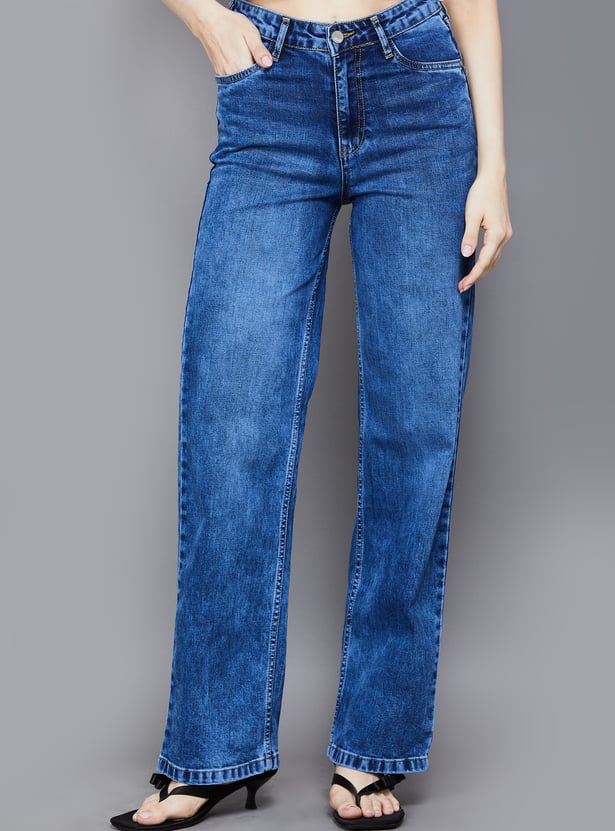 KRAUS Solid Straight Fit Jeans