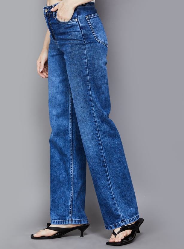 KRAUS Solid Straight Fit Jeans