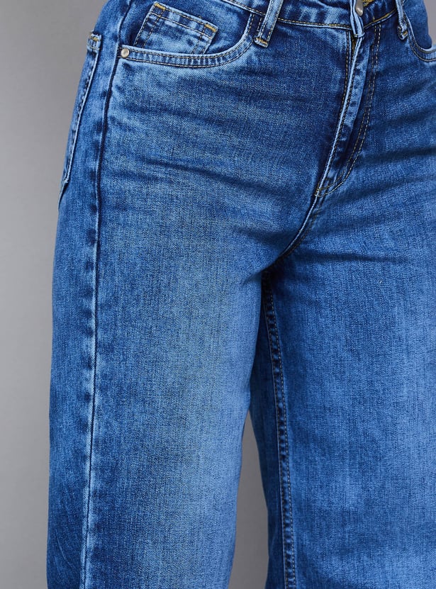 KRAUS Solid Straight Fit Jeans