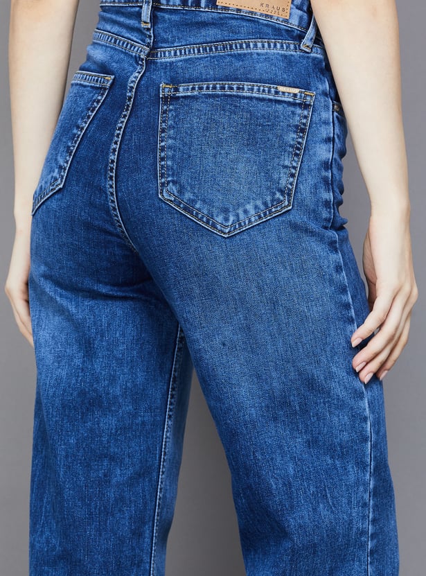 KRAUS Solid Straight Fit Jeans