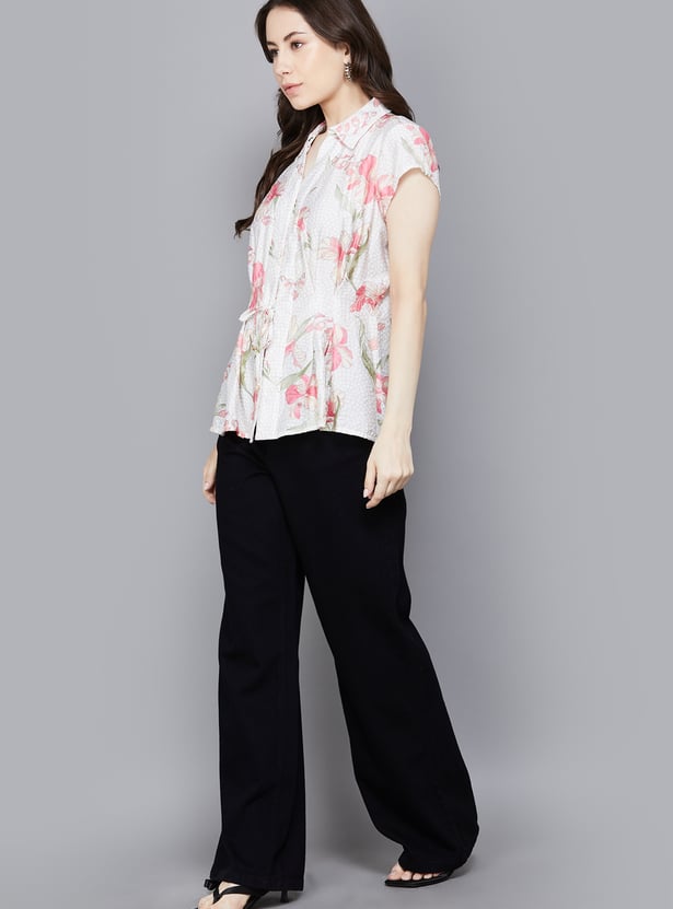 KRAUS Solid Wide Leg Jeans