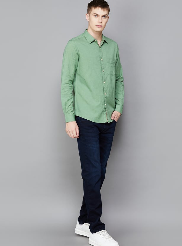 SPYKAR Solid Slim Fit Shirt