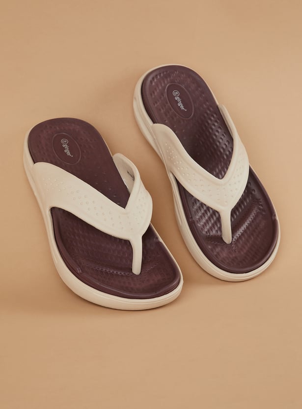 GINGER Textured Flip Flops