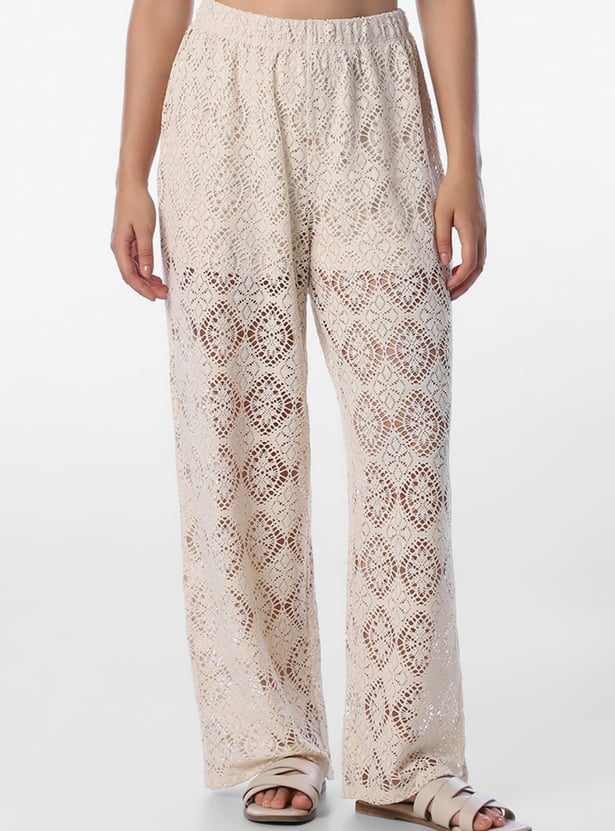 ONLY Lace Knit Trousers