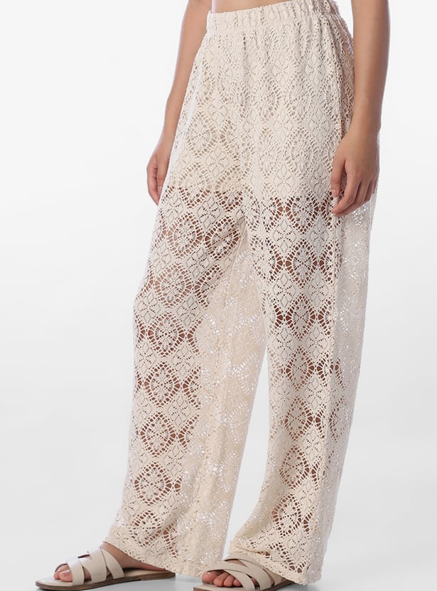 ONLY Lace Knit Trousers