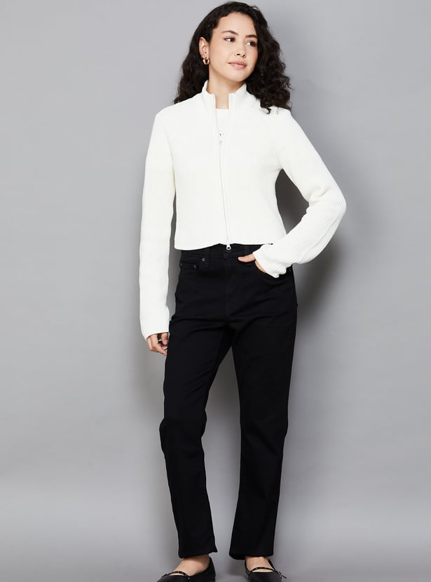 ONLY Mock Collar Knitted Cardigan