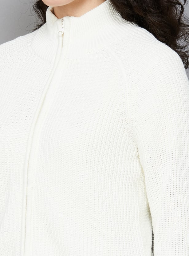 ONLY Mock Collar Knitted Cardigan