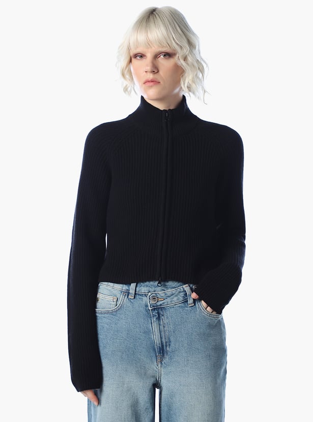 ONLY Mock Collar Knitted Cardigan