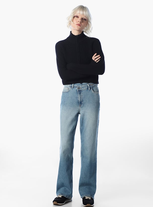 ONLY Mock Collar Knitted Cardigan