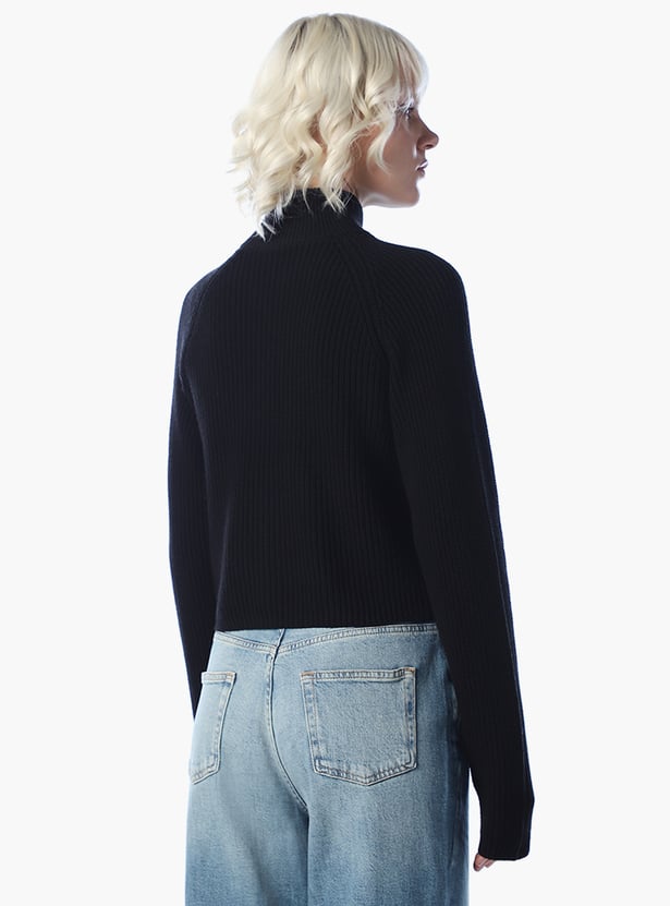 ONLY Mock Collar Knitted Cardigan