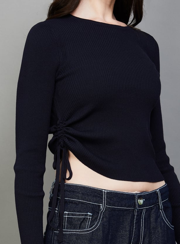 ONLY Ruched Pullover Sweatshirt