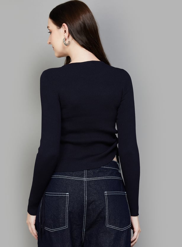 ONLY Ruched Pullover Sweatshirt