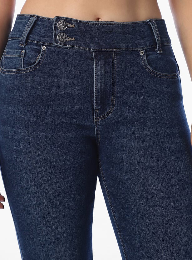 ONLY Solid Flared Jeans