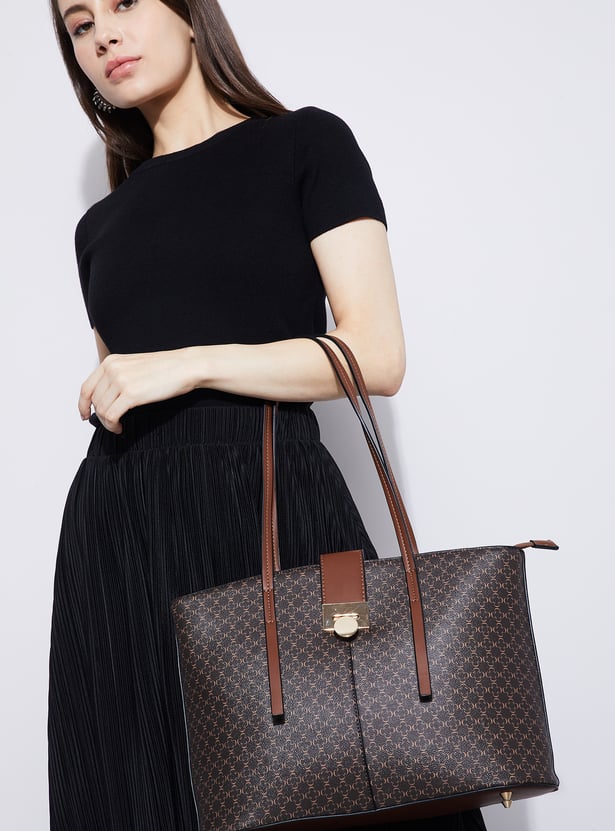 CODE Textured Shoulder Bag