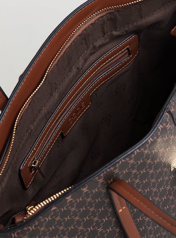 CODE Textured Shoulder Bag