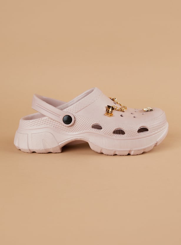 GINGER Metal-Accent Clogs