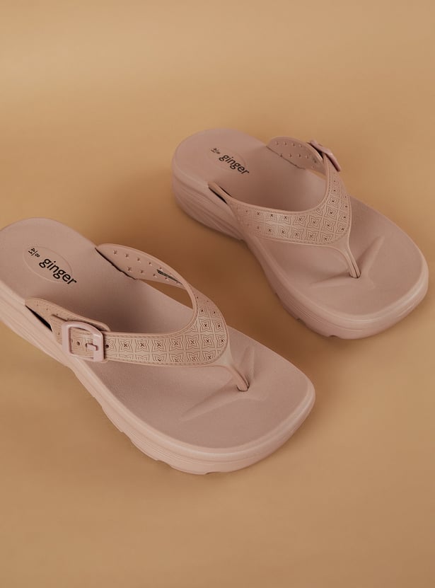 GINGER Self Design Flip Flops