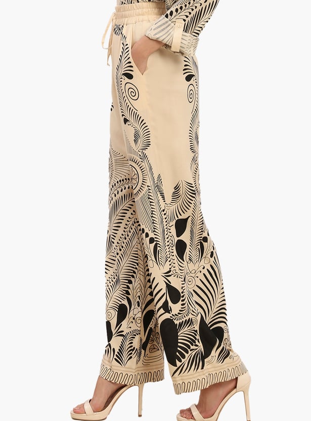 VERO MODA Printed Wide Leg Trousers