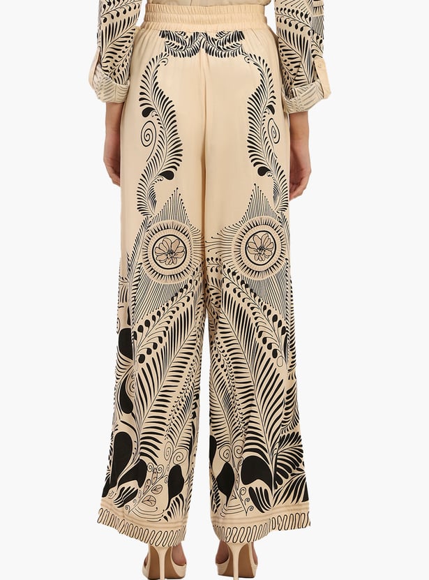 VERO MODA Printed Wide Leg Trousers