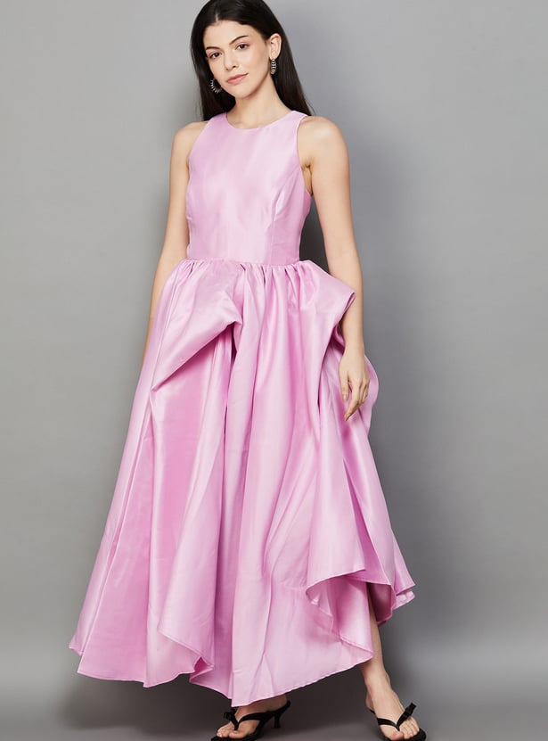 VERO MODA Solid Fit & Flare Dress