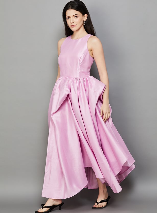 VERO MODA Solid Fit & Flare Dress
