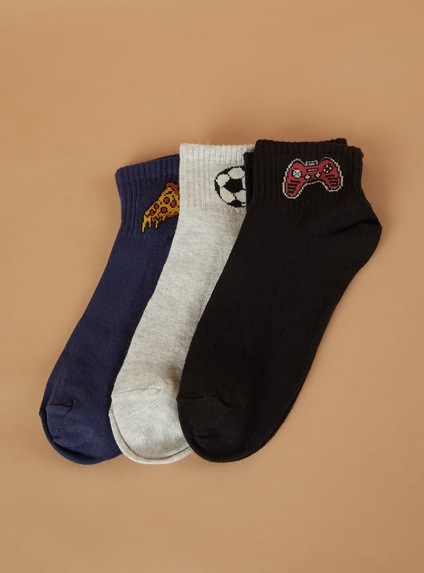 FAME FOREVER Knitted Length Socks - Pack of 3