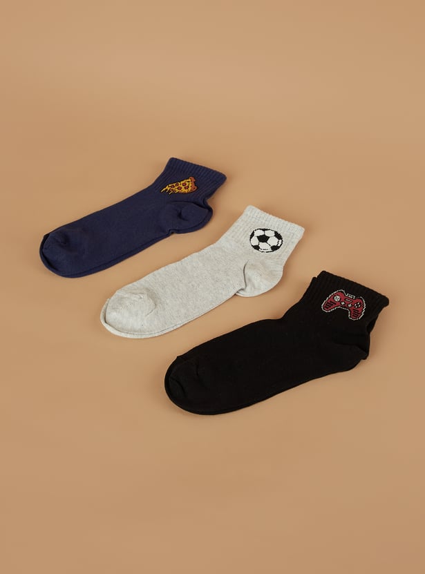 FAME FOREVER Knitted Length Socks - Pack of 3